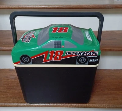 VINTAGE BOBBY LABONTE COMMEMORATIVE CAR SHAPED COOLER #18 NASCAR - Image 1 of 3