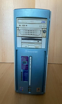 Vintage Packard Bell Iconnect PC Tower Pentium 4 Windows 2000 PC Retro - Bild 1 von 4