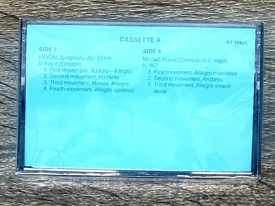 Recording for The Enjoyment of Music and The Norton Scores Cassette Tape #4 - Image 1 of 1