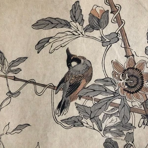 Mori Maekawa Bunrei (1837-1917) — Oiseaux perchés — 2 bois gravés — Japon — 1885 - Picture 1 of 7