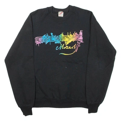 Moletom masculino JERZEES Mozart preto gola redonda G - Imagem 1 de 4