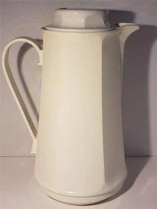 Vintage THERMOS 50oz Hot Water Coffee Butler Carafe Pitcher White Cream 11.5" - Picture 1 of 9