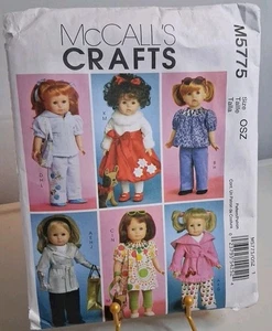 mccalls craft 18 Puppenkleidung Schnittmuster ungeschnitten - Bild 1 von 2
