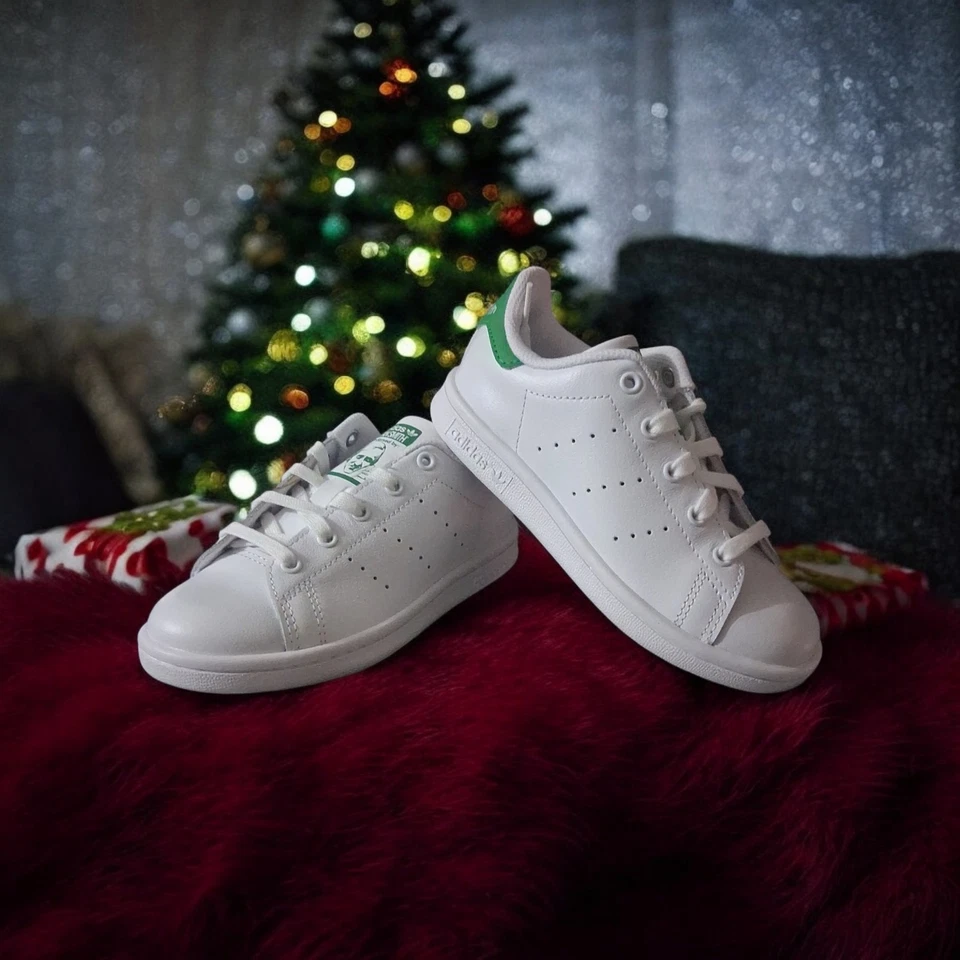 Talla 11k Adidas Stan Smith CF Bajo Blanco Verde Foto 1 de 4