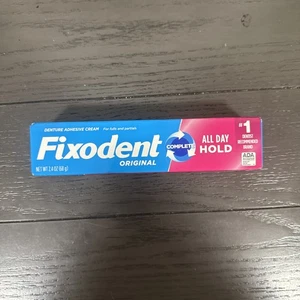 FIXODENT COMPLETE DENTURE ADHESIVE CREAM ORIGINAL 2.4 OZ - Picture 1 of 6