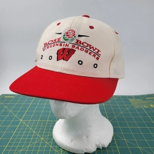 Vintage University of Wisconsin Badgers Rose Bowl 2000 Snapback Hat Adjustable - Picture 1 of 9