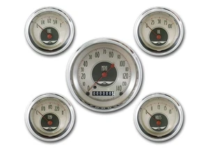AN00SHC Classic Instruments American Nickel 5 Gauge Set - Picture 1 of 4
