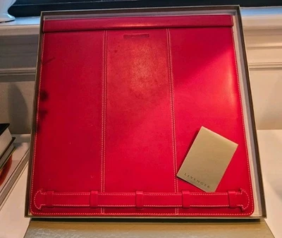 Levenger Laptop Pad Red Leather - Image 1 of 3