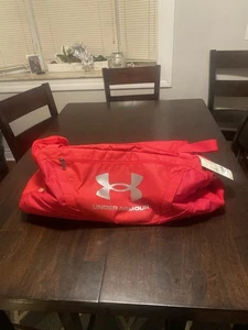 Under Armour Storm 58L Duffle Gym Bag Red/grey NWT - Picture 1 of 2