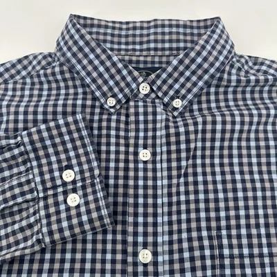 Nat Nast Blue Gray Long Sleeve Button Down Shirt Men's Large Stretch - Image 1 of 4