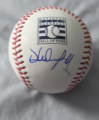Dave Winfield San Diego Padres Yankees Autographed HOF Logo Baseball JSA - Image 1 of 2