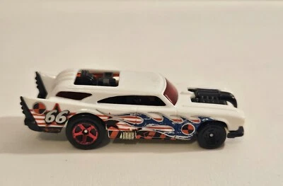 2004 Hot Wheels Jack Hammer White Red Blue Black 1:64 Malaysia #66 Used Loose - Image 1 of 4