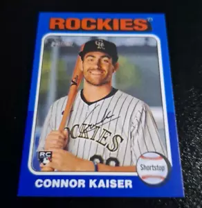 2024 TOPPS HERITAGE HIGH NUMBERS DARK BLUE BORDER #700 CONNOR KAISER RC ROCKIES - Picture 1 of 2