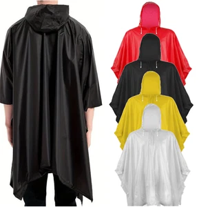 Regencape Regenponcho Regenjacke Regenschutz Fahrrad Nässeschutz Cape Unisex - Bild 1 von 13