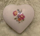 Small Fine porcelain heart shaped box Germany mint FREE GIFT WRAP