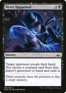 NEVER HAPPENED X 4 N/M GUILDS OF RAVNICA MAGIC THE GATHERING - Picture 1 of 1