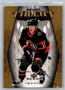 2023-24 Upper Deck MVP #MT-48 Tim Stutzle 20th Anniversary Gold Script Senators - Picture 1 of 2