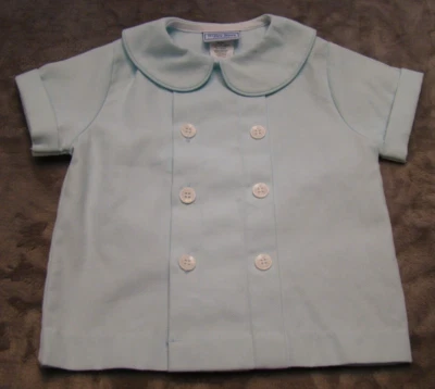 Camisa Bailey Niños Niños 18 Meses Manga Corta Cuello Peter Pan Foto 1 de 4