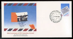 AUSTRALIA 1981 FIRST DAY COVER, 50th ANNIVERSARY OF UK-AUSTRALIAN AIRMAIL !! N03 - Picture 1 of 2