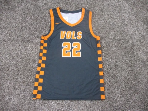NEW Nike Tennessee Volunteers Basketball Jersey Men Large Gray Orange NCAA Adult Cover