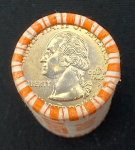 2002 Philadelphia Mint Indiana Statehood Quarter Roll Gem Uncirculated OBR #1 - Picture 1 of 4