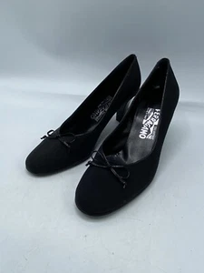 Salvatore Ferragamo Black DR 55687 D72 Pumps Women's Size 6.5 B - Picture 1 of 10