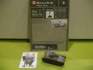 =SET BASE miniature asse e alleati Renault R-35 con scheda 2/48= - Foto 1 di 1