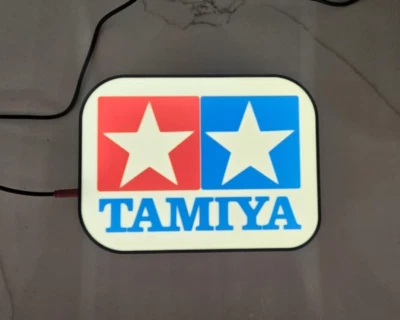 Tamiya RC led  light box  sign wall mountable  Usb c powered - Image 1 of 4