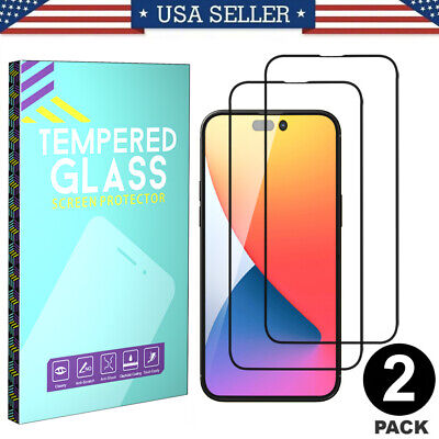 2PCS Tempered Glass For IPhone 14 11 12 13 14 Pro Max XR XS Max Screen Protector • 1.95$