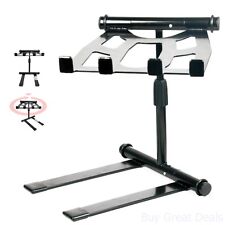Pyle Folding Tabletop DJ Gear Stand, Adjustable Angle and Height DJ Laptop Stand