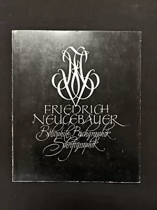 SCHRIFT ALS KUNST Friedrich Neugebauer CALLIGRAPHY AS ART 1975 SC - Imagen 1 de 6