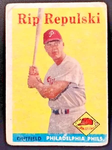 1958 Topps # 14 Rip Repulski  Fair - Picture 1 of 4