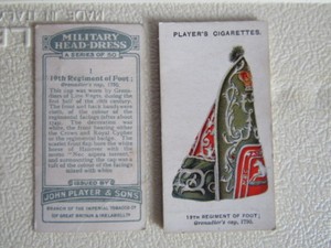 John Player  1931 Cigarette Cards "Military Head-Dress" Card Variants (e5)