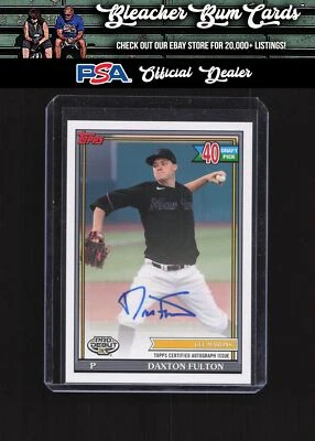 2021 Topps Pro Debut PD-192 Daxton Fulton Autographs - Image 1 of 2