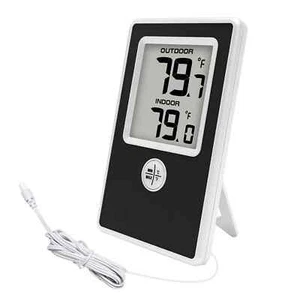 Urageuxy Indoor Outdoor Thermometer Wired, Digital Room Temperature Monitor - Picture 1 of 8