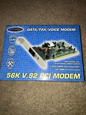 Dynex DX-M100 Data/Fax/Voice Modem 56k V.92 PCI - Image 1 of 2