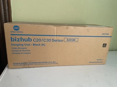 Unidad de imagen negra Konica Minolta A03100G IU312K, serie bizhub C20/C30 Foto 1 de 4