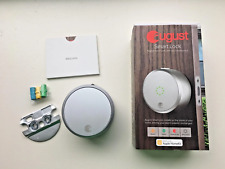 August Smart Lock  G2 Silver - Smartphone app, UPGRADABLE with WIFI, keypad, cam