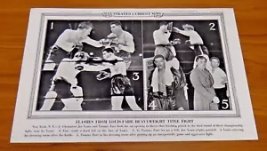 Champion Joe Louis 1937 Original Illustriert Aktuelle Nachrichten 19x12 Top Zustand - Bild 1 von 3