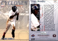 Dante Brinkley 2004 Choice Brooklyn Cyclones #7 Card *AutographDen*