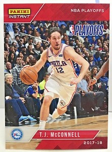 T.J. McConnell 2017-18 Panini Instant NBA Playoffs #86 - SP /139 - PHILA 76ers