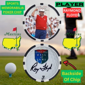 1976 Masters Winner Raymond Floyd Poker Chip With Signature - Picture 1 of 2
