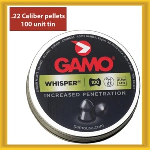 Gamo Whisper Pellet Hunting .22 Caliber 100 Quantity Blister 21.8g - Picture 1 of 4