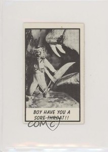 1963 Topps Monster Midgees Mini-Monster Laffs Boy Have you a sore throat!! 0s4