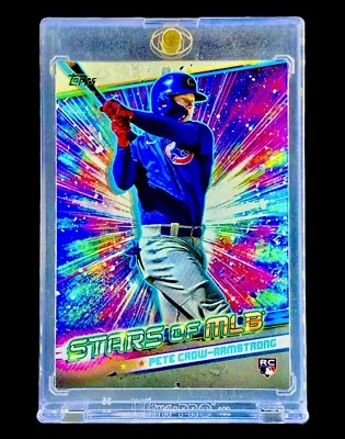 PETE CROW-ARMSTRONG RARO REFRACTOR NOVATO 2024 Topps Serie 1 No Automático - CUBS Foto 1 de 4