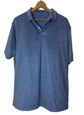 Camisa Polo Peter Millar Indian Wells Golf Resort Para Hombres XL Azul Foto 1 de 4
