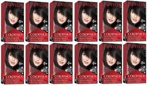 REVLON Colorsilk Color Permanent Hair Dye, #11 Soft Black (Pack of 12) - Picture 1 of 12