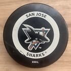 SAN JOSE SHARKS NHL OFFICIAL GAME HOCKEY PUCK 1996-98 Orange Ring Reverse