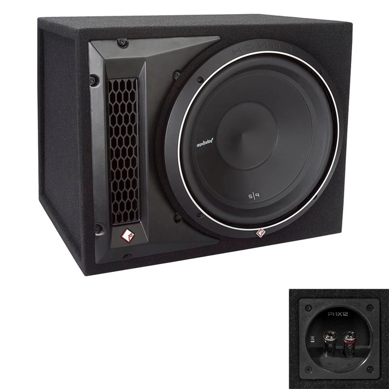 Rockford Fosgate P21X12 Punch P2 1 Ohm Gehäusesubwoofer 30cm Bass KFZ Subwoofer  - Bild 1 von 1