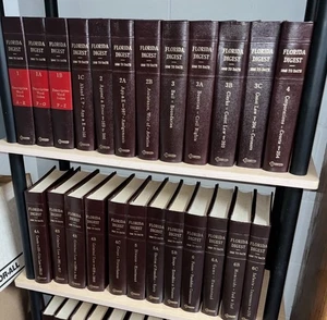 20 Lot Deko Gesetz Bücher; Bibliothek Raum Büro Dekoration; Florida Digest - Bild 1 von 5